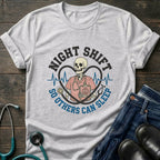 Night Shift So Others Can Sleep Skull Stethoscope Nurse Tee