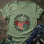 Vintage Floral Nurse Life Graphic Tee