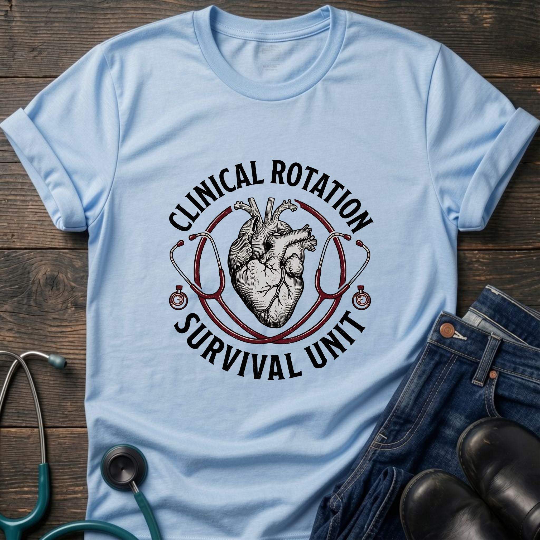 Clinical Rotation Survival Unit Nursing Student Tee
