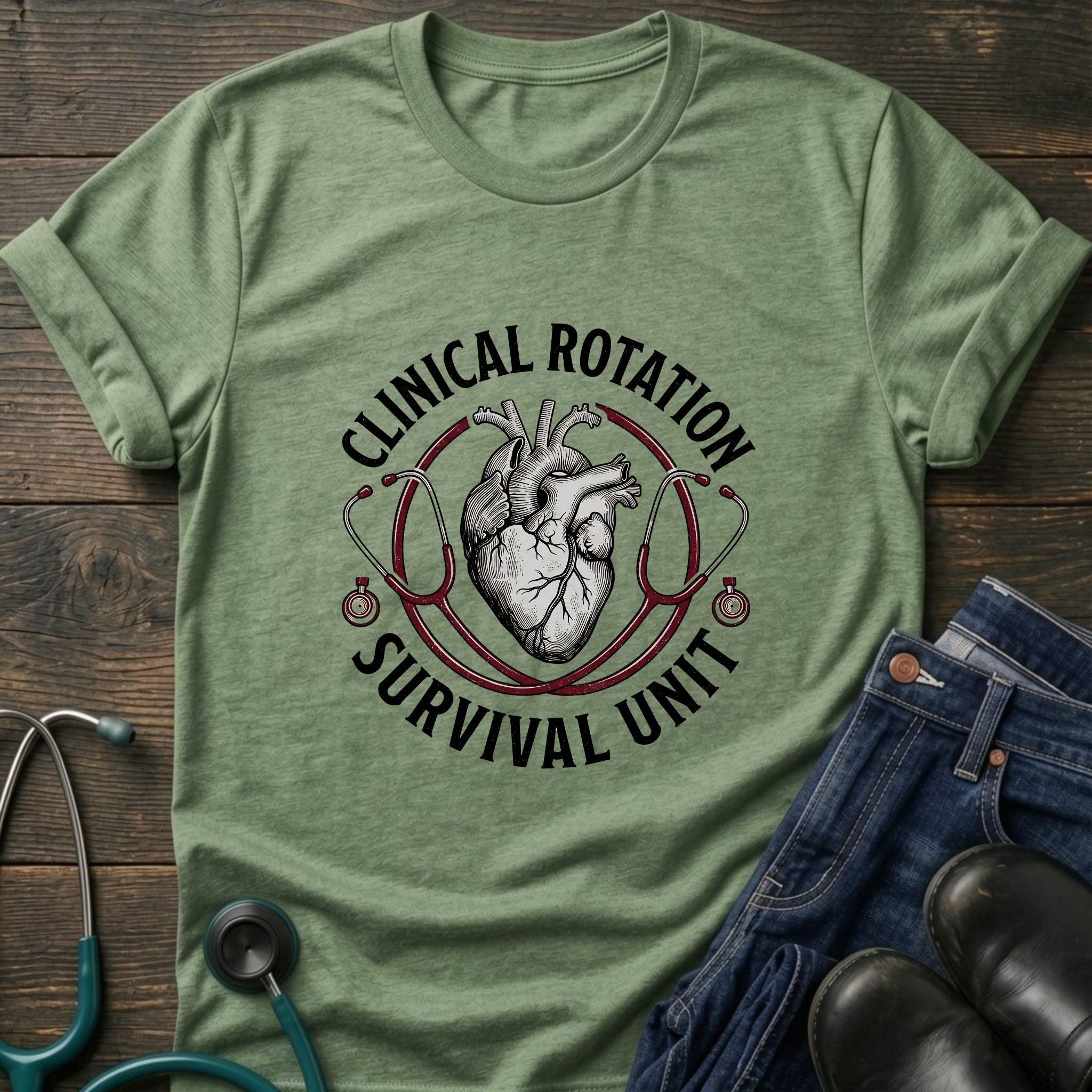 Clinical Rotation Survival Unit Nursing Student Tee