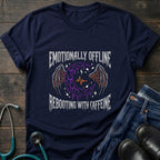 T‑Shirt — "Emotionally Offline" Gothic Heart Tee