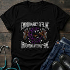 T‑Shirt — "Emotionally Offline" Gothic Heart Tee