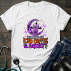 Iced Coffee and Anxiety Purple Boba Moon Nurse Tee