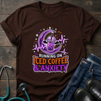 Iced Coffee and Anxiety Purple Boba Moon Nurse Tee