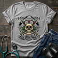 Study Until You Bleed Gothic Nurse Skull Tee