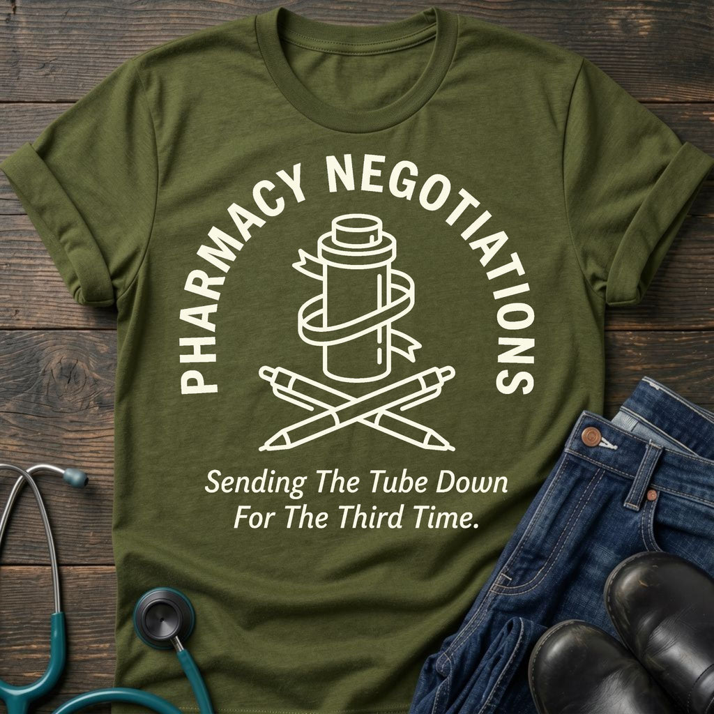 Pharmacy Tech Tee — Sending the Tube Down for the Third Time