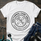 Nocturnal Care Squad Nurse Tee — Keeping Chaos Contained