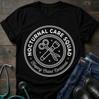 Nocturnal Care Squad Nurse Tee — Keeping Chaos Contained