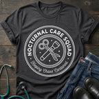 Nocturnal Care Squad Nurse Tee — Keeping Chaos Contained