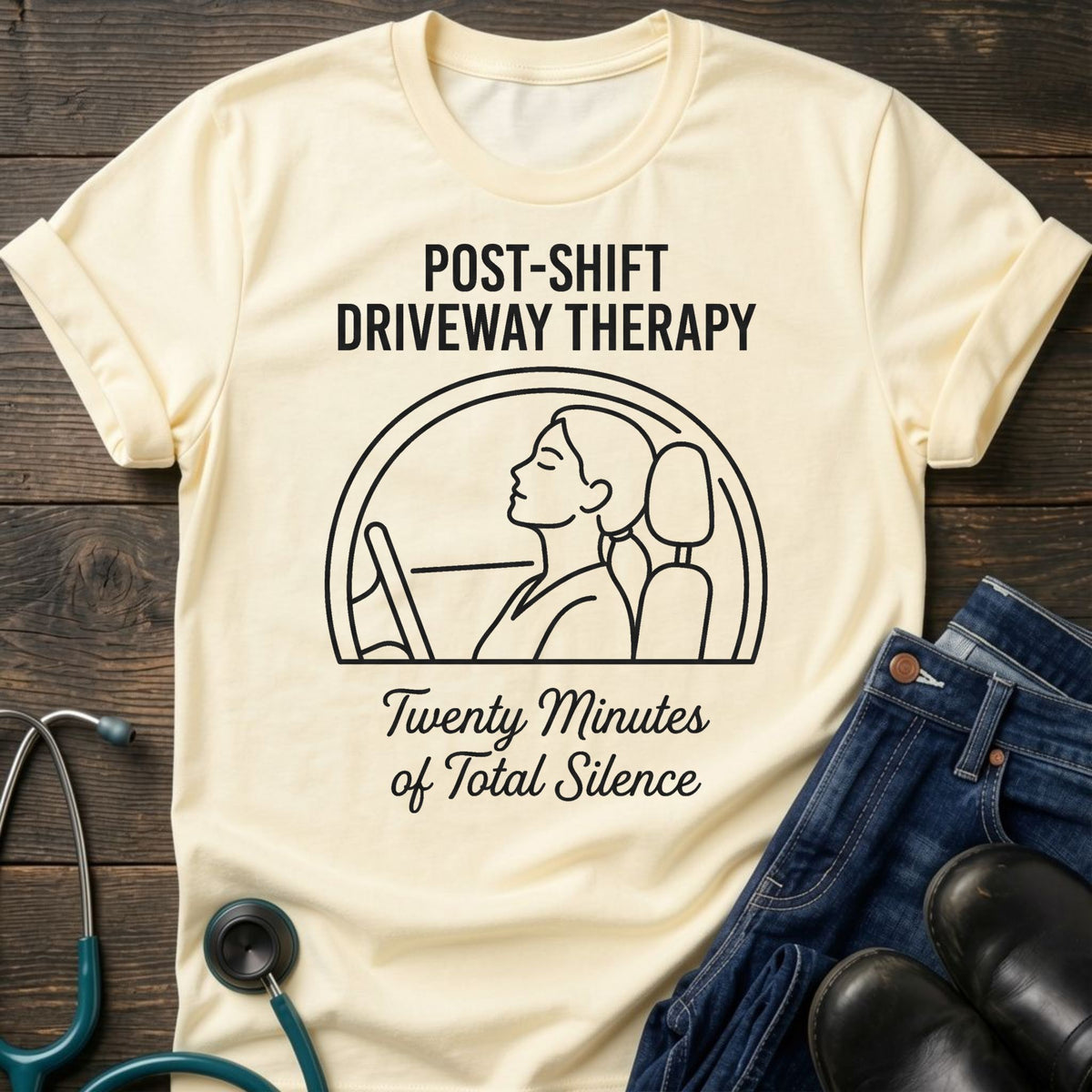 Post-Shift Driveway Therapy Nurse Tee