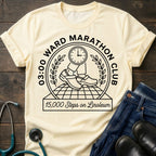 03:00 Ward Marathon Club Nurse Tee — 15,000 Steps on Linoleum