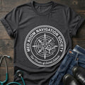 Med Room Navigation Society Nurse Tee — Two Minutes of Sacred Solitude
