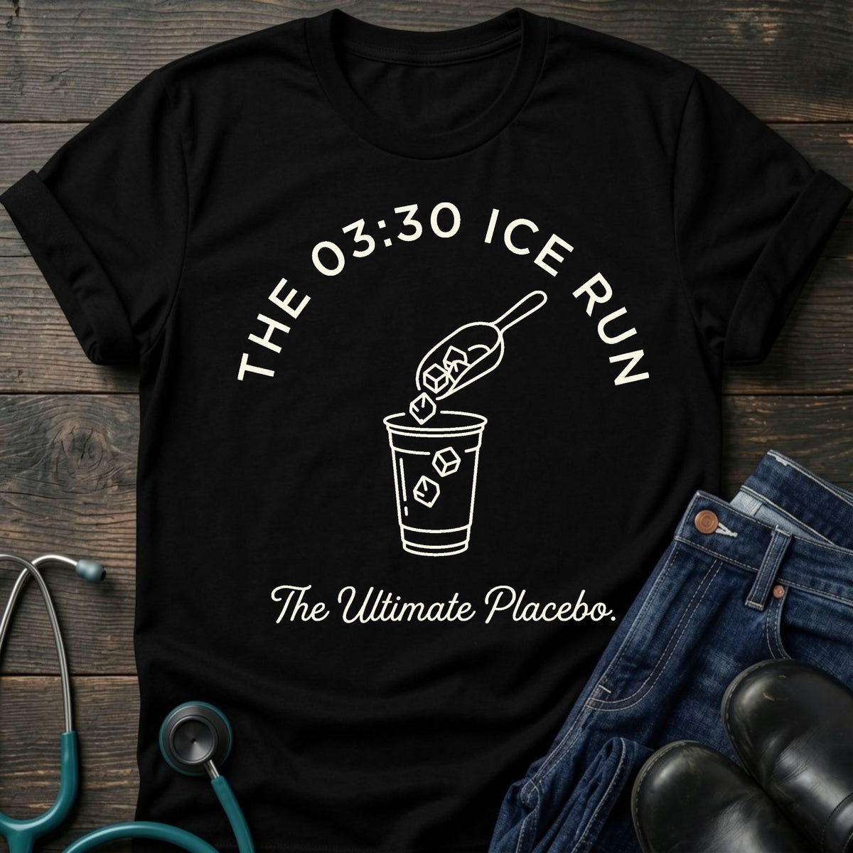 The 03:30 Ice Run Night Shift Nurse Tee — The Ultimate Placebo