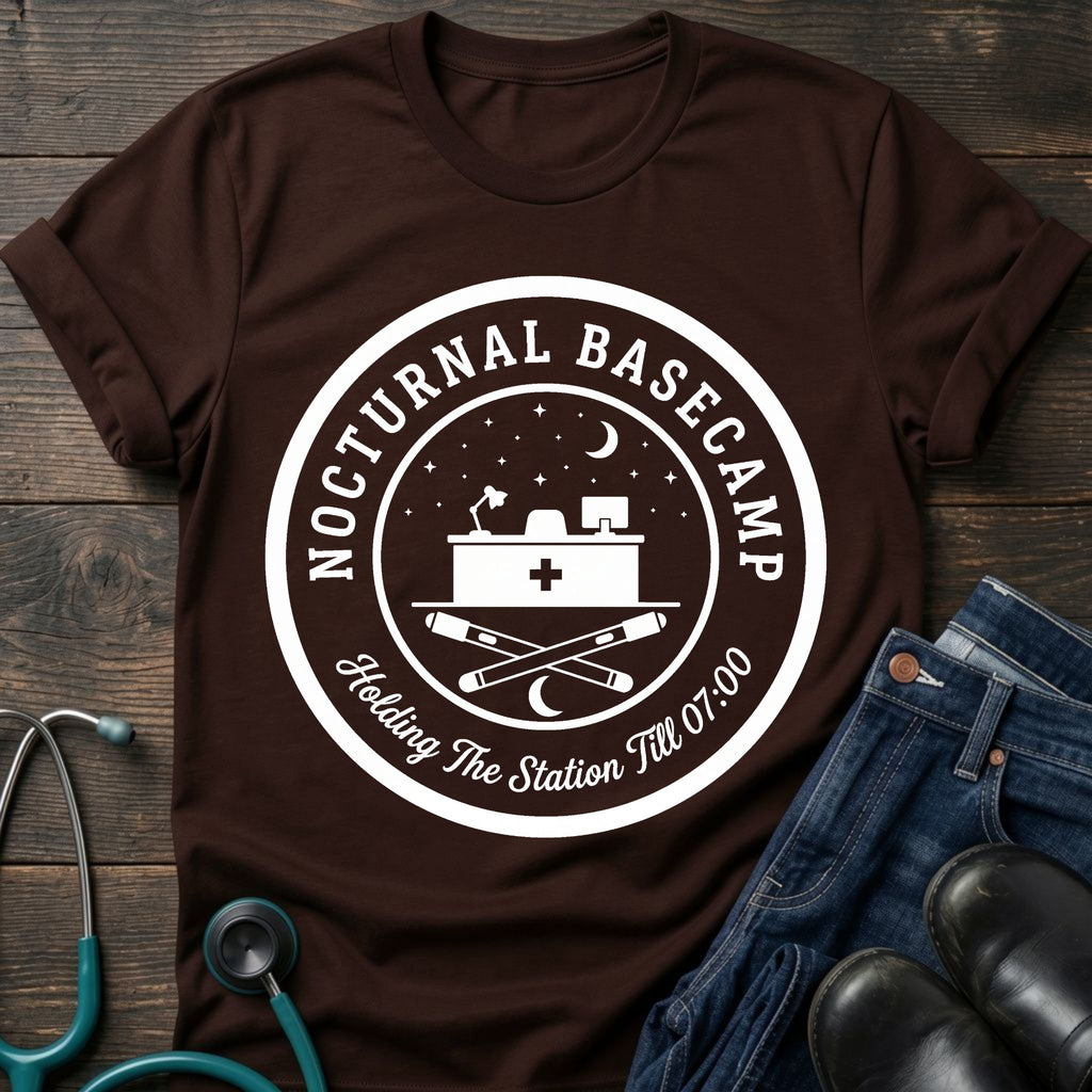 Nocturnal Basecamp Night Shift Nurse Tee