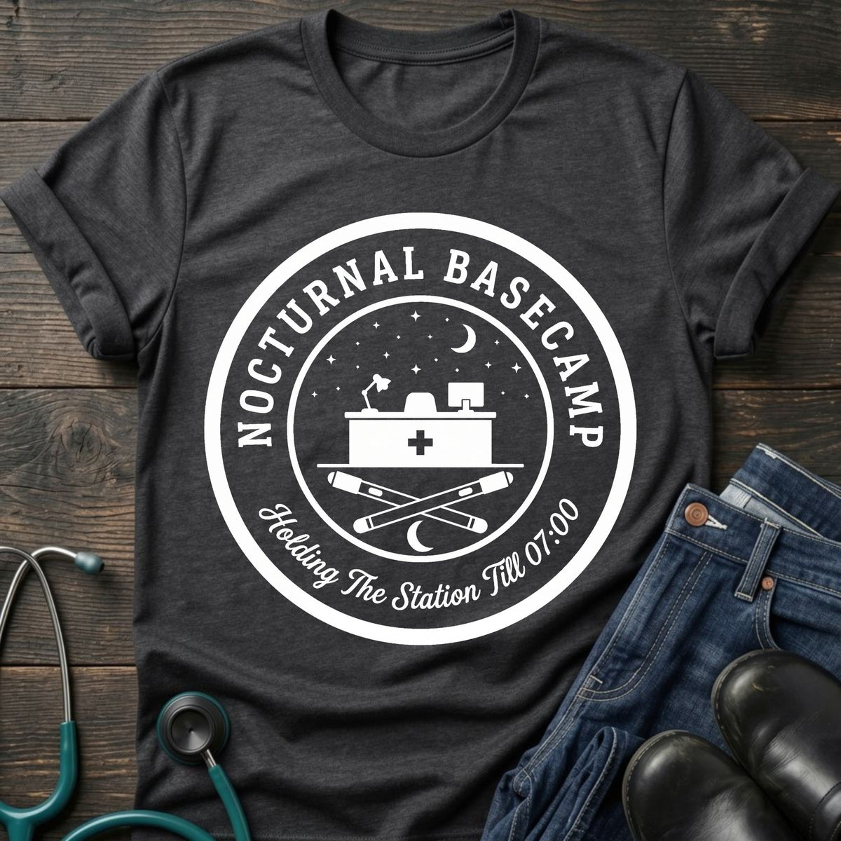 Nocturnal Basecamp Night Shift Nurse Tee