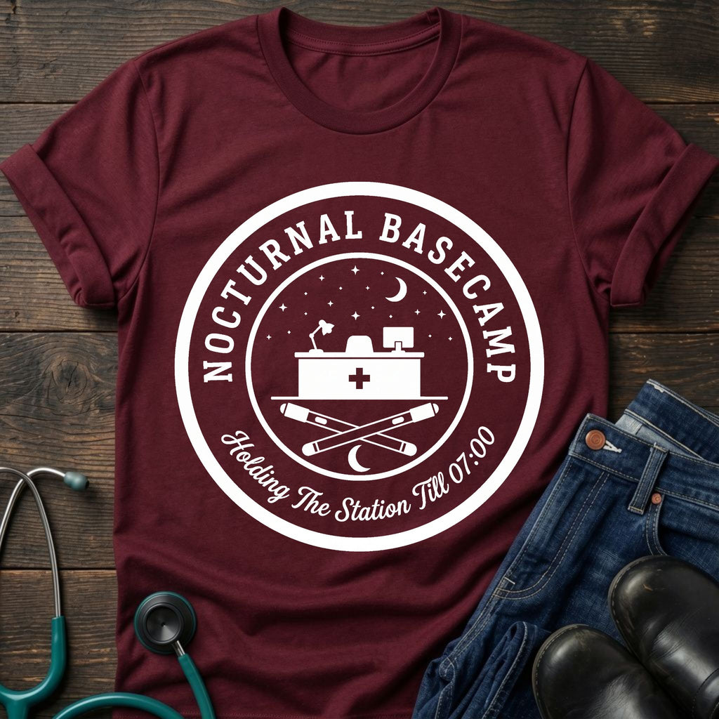 Nocturnal Basecamp Night Shift Nurse Tee