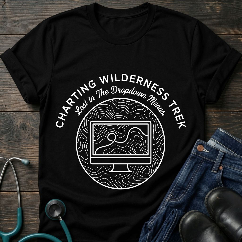 Charting Wilderness Nurse Tee — Lost in the Dropdown Menu