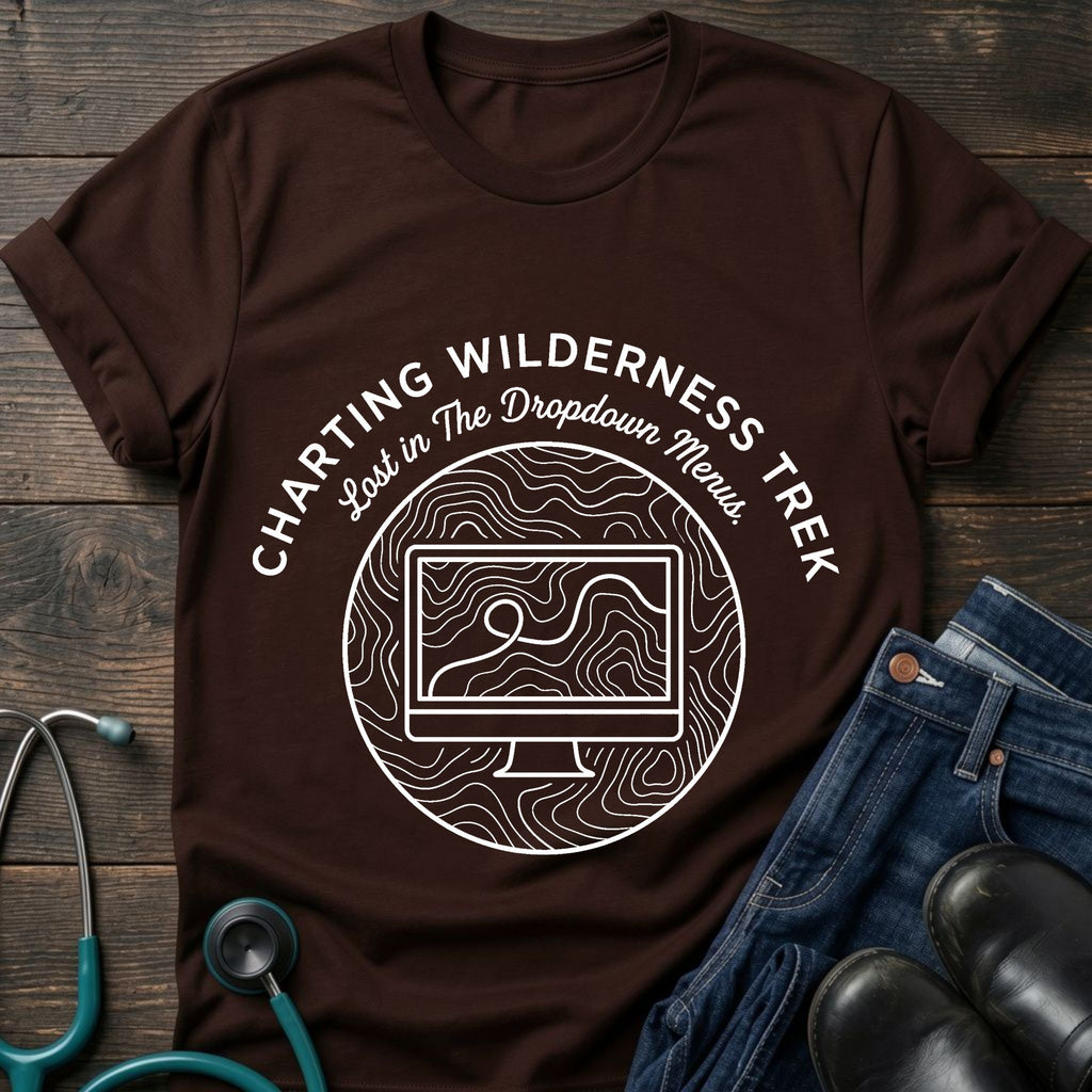 Charting Wilderness Nurse Tee — Lost in the Dropdown Menu
