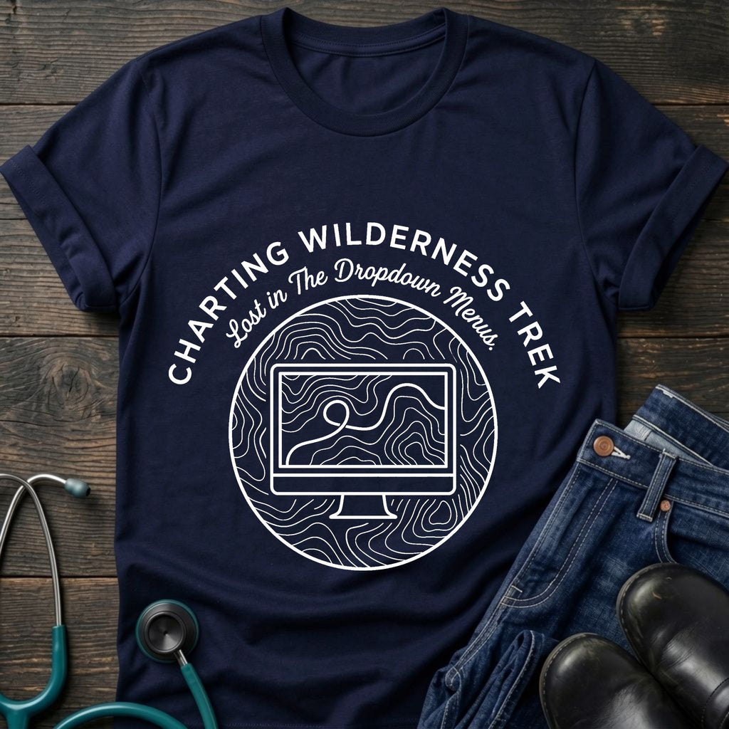 Charting Wilderness Nurse Tee — Lost in the Dropdown Menu