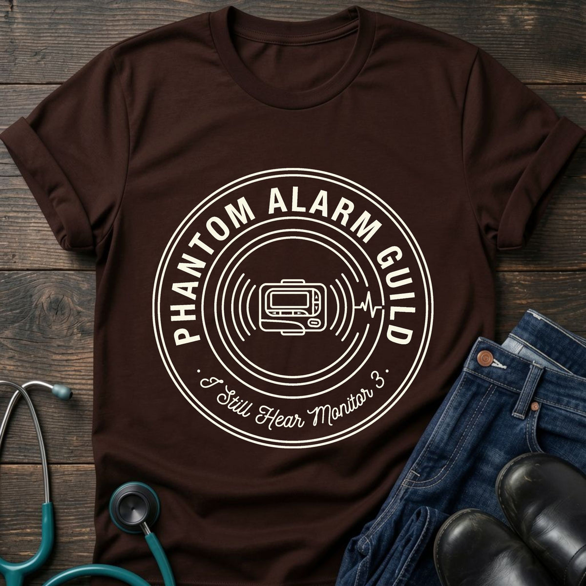 Phantom Alarm Guild Nurse Tee — I Still Hear Monitor 3