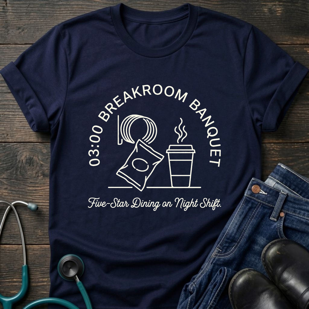 03:00 Breakroom Banquet Night Shift Nurse Tee