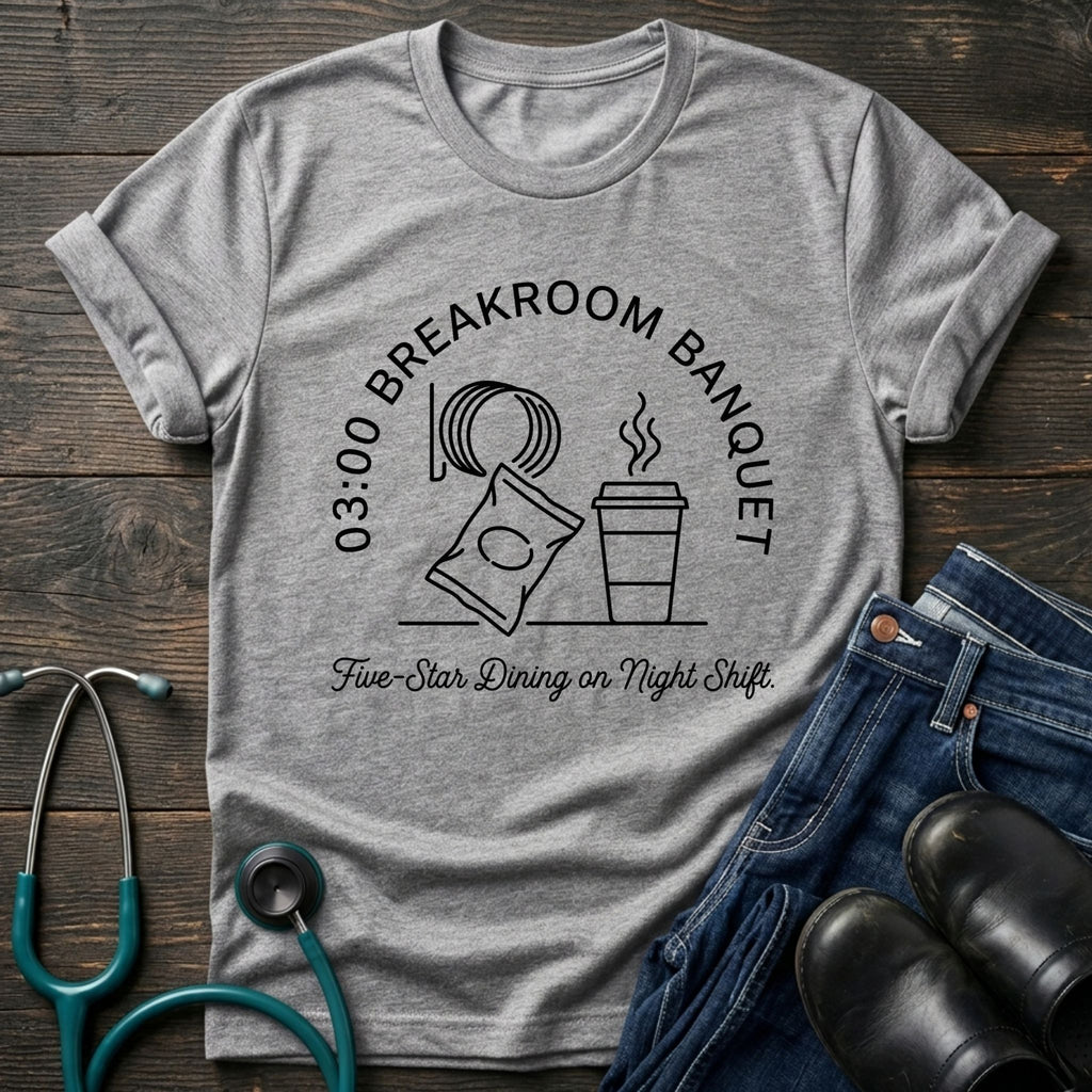 03:00 Breakroom Banquet Night Shift Nurse Tee
