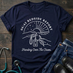 Bedside Report Nurse Tee — Handing Over the Chaos
