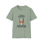 Chaos Coordinator Nurse Mom T-Shirt — Fueled by Caffeine & Post-Shift Cuddles