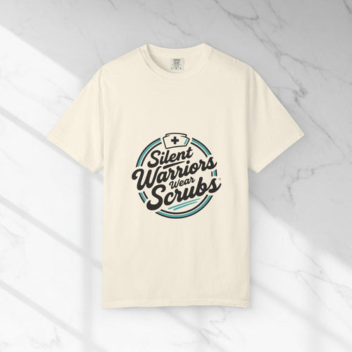 Nurse T-Shirt — "Silent Warriors Wear Scrubs" Medical Staff Tee