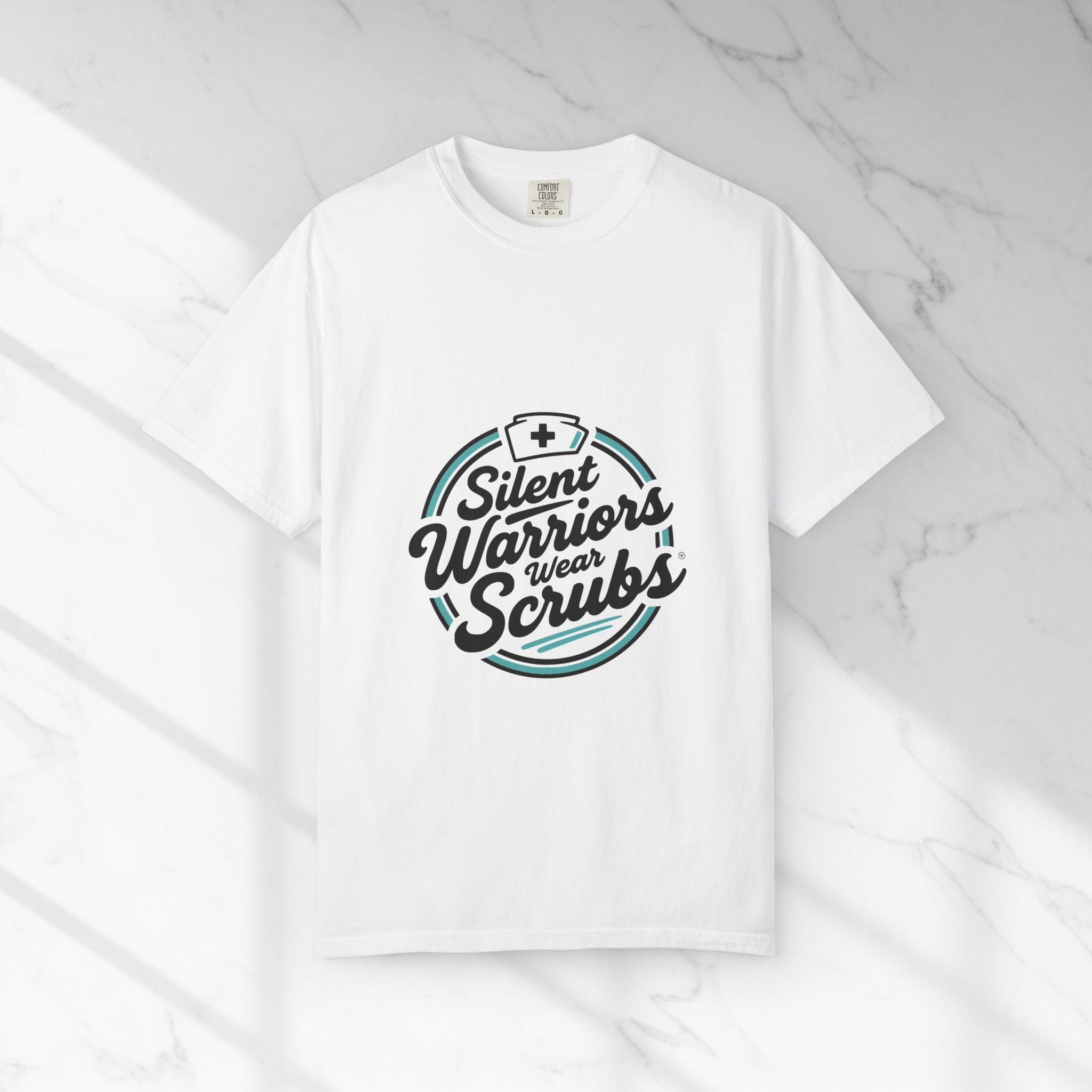 Nurse T-Shirt — "Silent Warriors Wear Scrubs" Medical Staff Tee