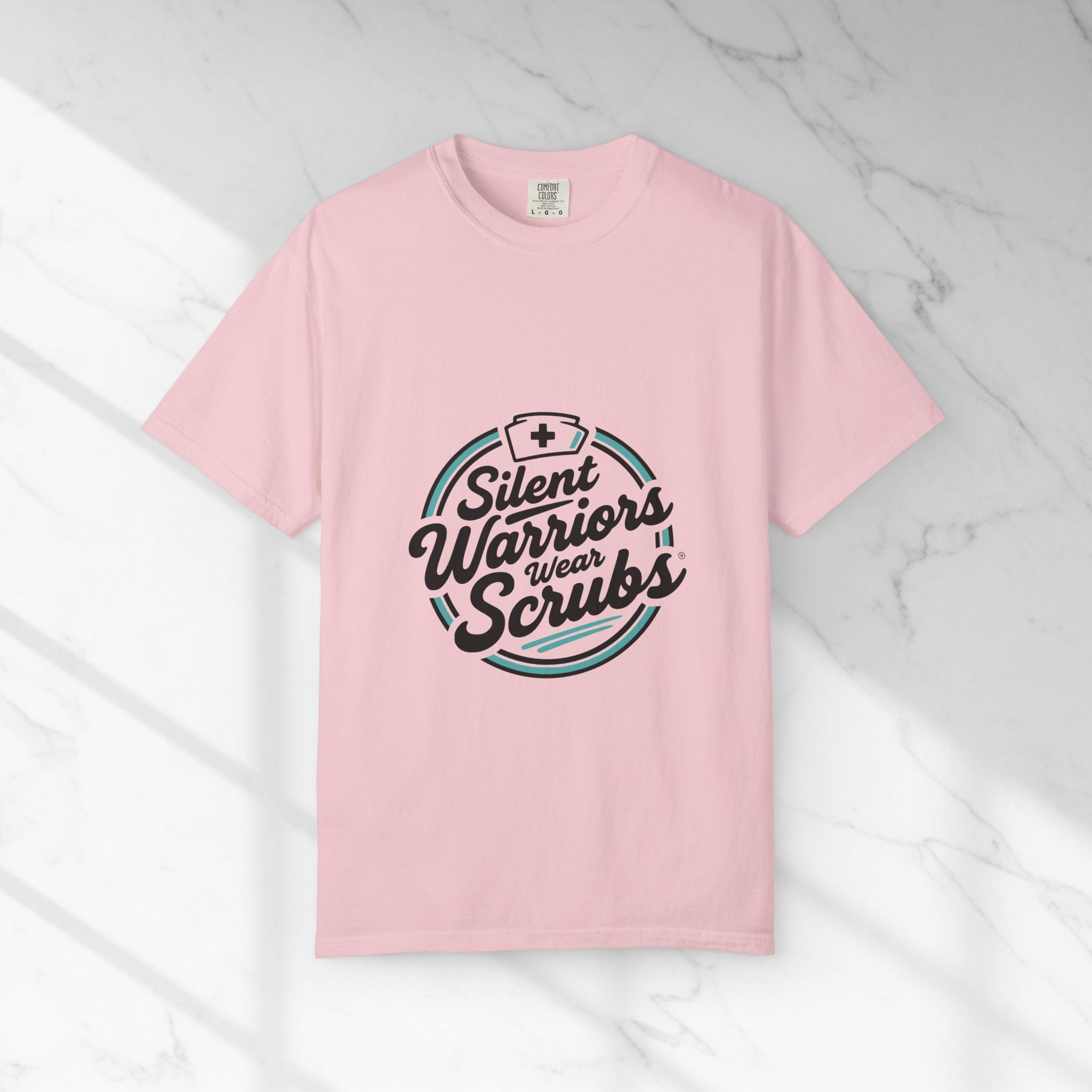 Nurse T-Shirt — "Silent Warriors Wear Scrubs" Medical Staff Tee
