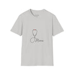 Mama Stethoscope T-Shirt — Cute Minimalist Nurse & Mom Medical Tee