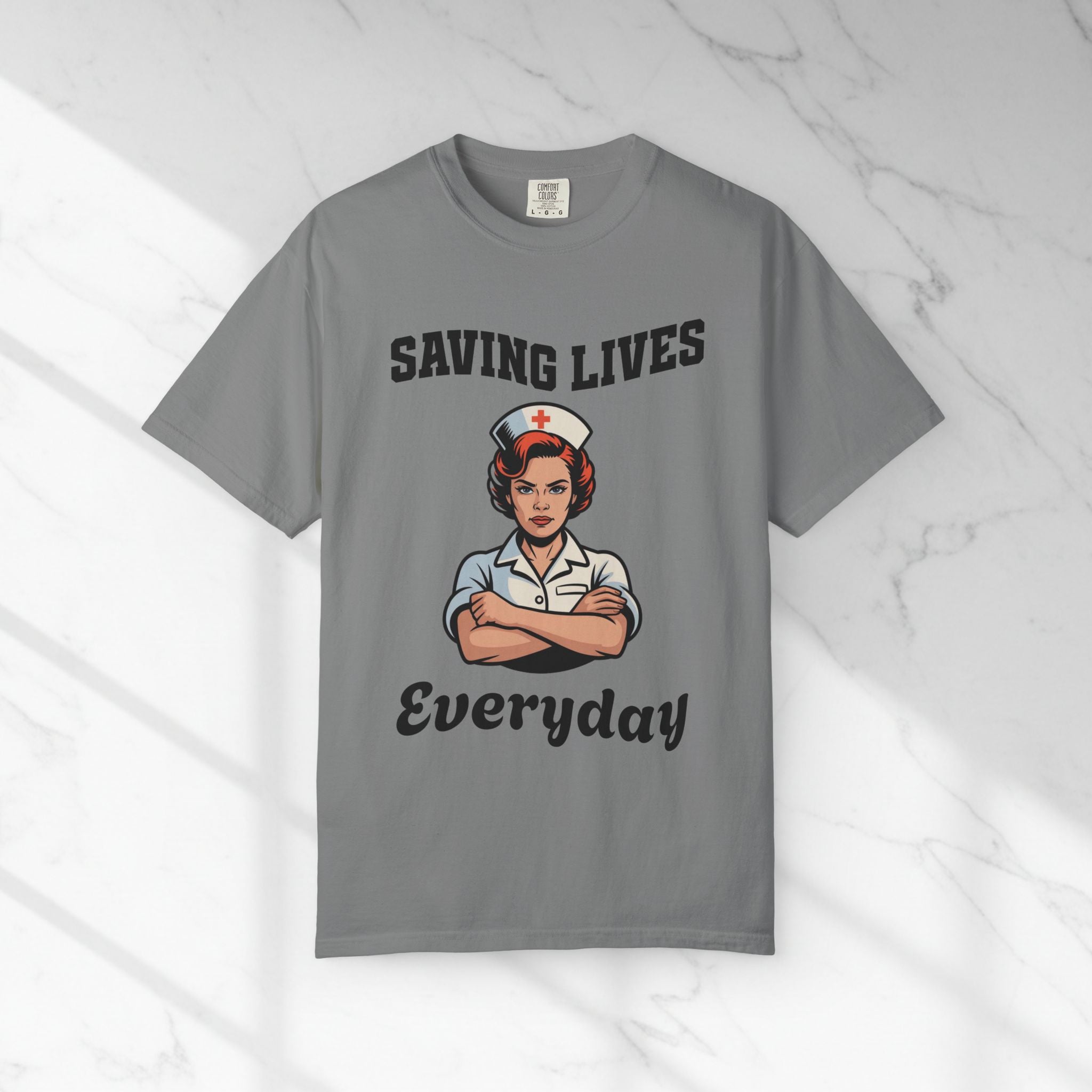 Saving Lives Every Day Nurse T-Shirt — RN Gift for Nurses