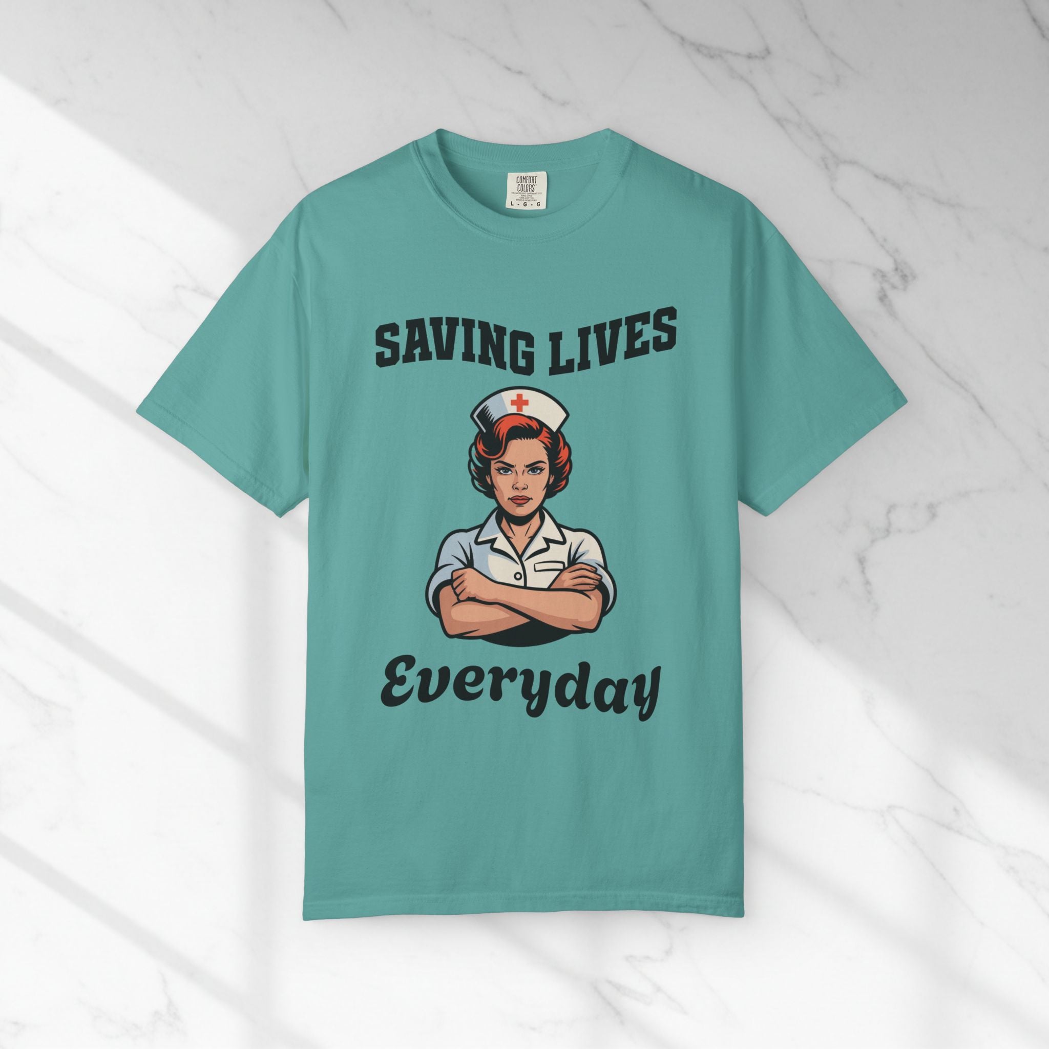 Saving Lives Every Day Nurse T-Shirt — RN Gift for Nurses