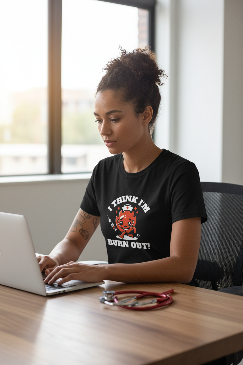 Black Burn Out Laptop