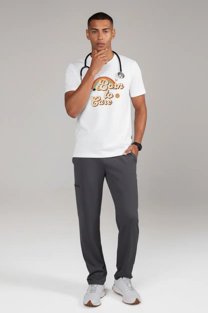 Born to Care - Thoughtful Pose