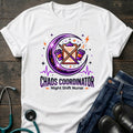 Chaos Coordinator Night Shift Nurse Graphic Tee - White / XS | YOUSTOMIZE