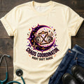 Chaos Coordinator Night Shift Nurse Moon Humor Tee - Natural / S | YOUSTOMIZE