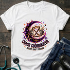 Chaos Coordinator Night Shift Nurse Moon Humor Tee - Natural / S | YOUSTOMIZE