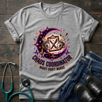 Chaos Coordinator Night Shift Nurse Moon Humor Tee - Natural / S | YOUSTOMIZE