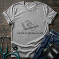 Coffee Clinicals Chaos Nurse Student Graphic Tee - Sport Grey / XS | YOUSTOMIZE
