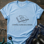 Coffee Clinicals Chaos Nurse Student Graphic Tee - Sport Grey / XS | YOUSTOMIZE