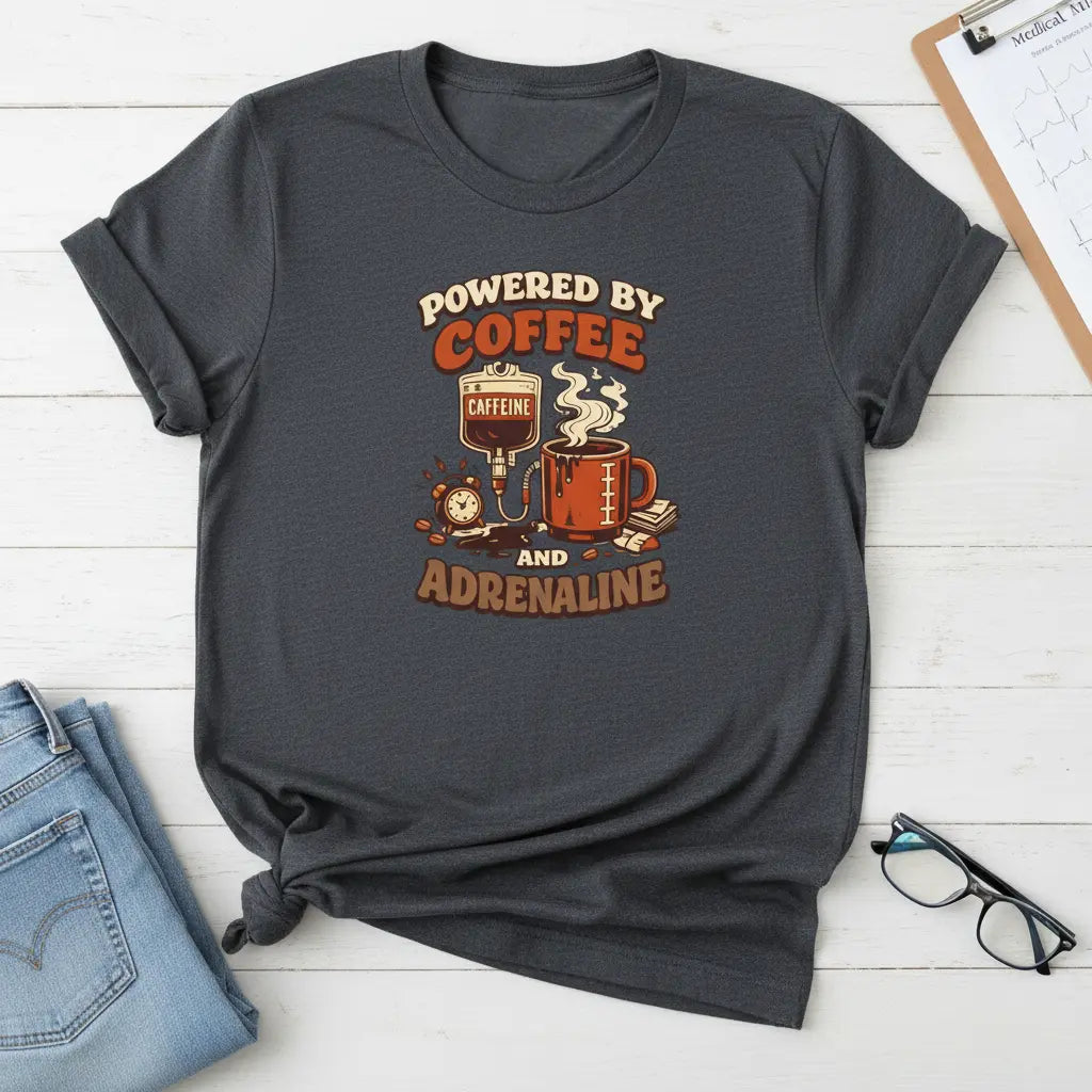 Dark Heather Professional Flat Lay