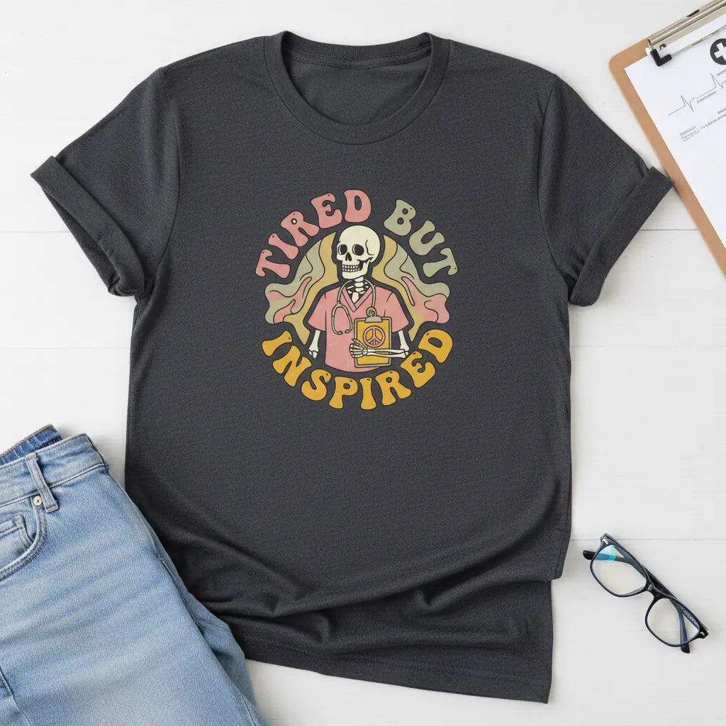 Dark Heather Professional Flat Lay