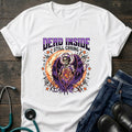 Dead Inside Still Caring Nurse Burnout Healthcare Humor Tee - White / XS | YOUSTOMIZE