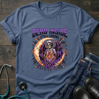 Dead Inside Still Caring Nurse Burnout Healthcare Humor Tee - White / XS | YOUSTOMIZE