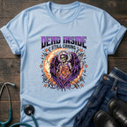 Dead Inside Still Caring Nurse Burnout Healthcare Humor Tee - White / XS | YOUSTOMIZE