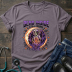 Dead Inside Still Caring Nurse Burnout Healthcare Humor Tee - White / XS | YOUSTOMIZE