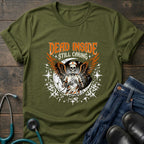 Dead Inside Still Caring Skull Wings Nurse Burnout Tee - Navy / XS | YOUSTOMIZE