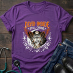 Dead Inside Still Caring Skull Wings Nurse Burnout Tee - Navy / XS | YOUSTOMIZE